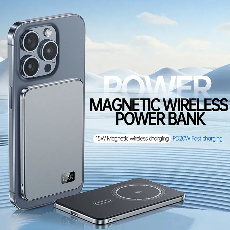 500000mAh Fast Charge Power Bank MagSafe Wireless Charging