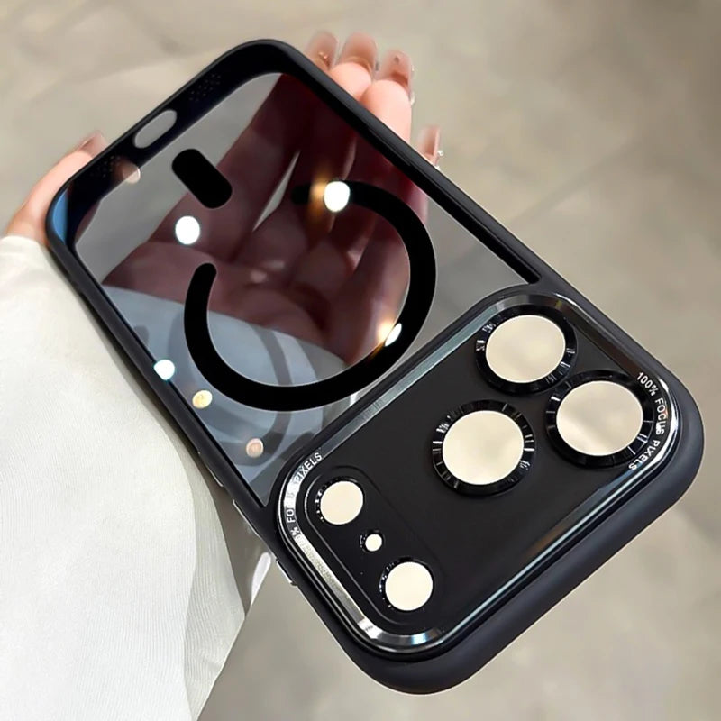 Magnetic Clear Metal Case