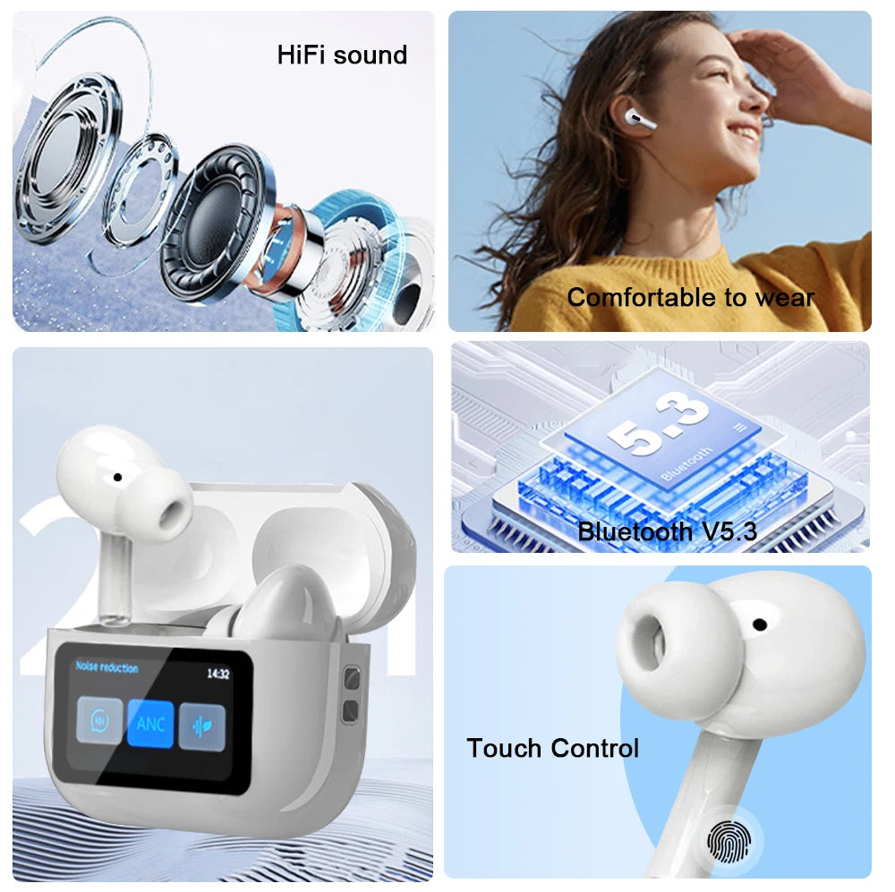 Touch Control Bluetooth Earphones Lenovo