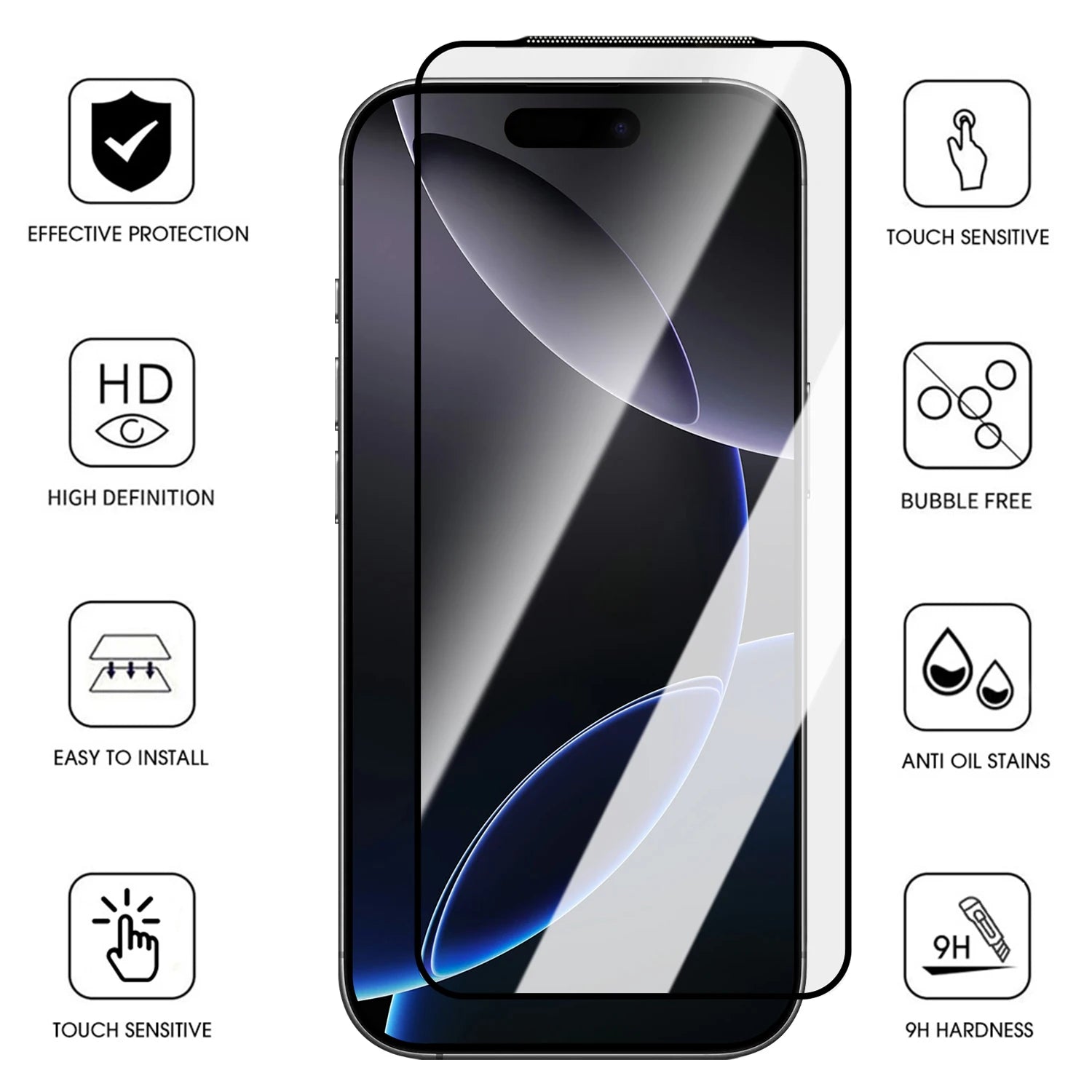 New for IPhone 17 Pro Max Air Screen Protector Magic Book Easy Install Kit Dust Free Auto Alignment HD Tempered Glass Protector