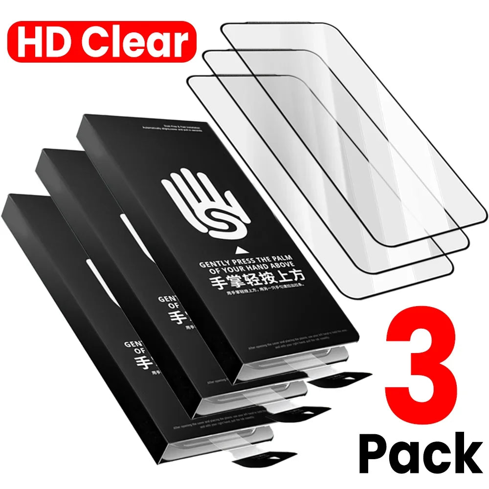 1-3Pcs Easy Install Tempered Glass for IPhone 17 Pro Max 17 Air Anti-Spy/HD Clear Screen Protector Dust Removal Quick Paste Box